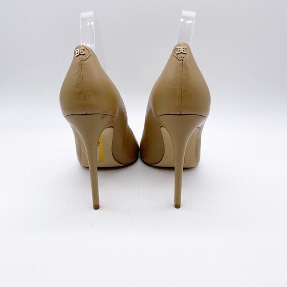 Sam Edelman Women's Hazel Pointed Toe Pump Pointed Toe Nude Leather Size 9 - Picture 5 of 12